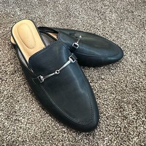 Rachel Zoe Alani Mules Faux Leather Slip On Shoes Size 8.5